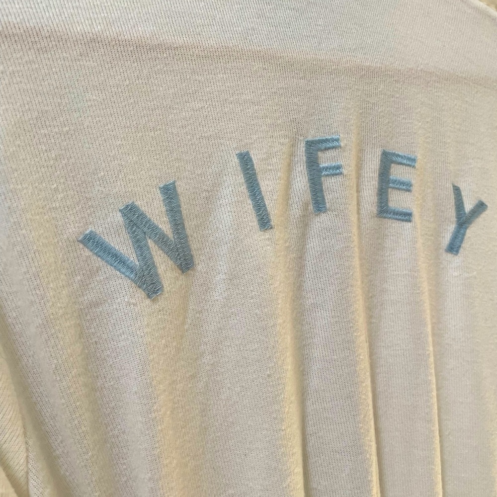 PJ Salvage Textured Essentials Robe - WIFEY Bride Embroidery Wife Robe
